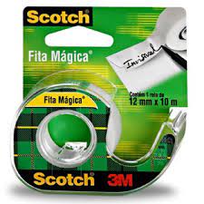 FITA ADESIVA MAGICA 12MMX10M SCOTCH C/APARELHO 810 3M