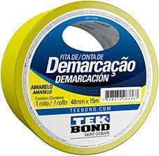 FITA DE DEMARCAÇÃO DE SOLO AMARELA 48MMX15M TEKBOND