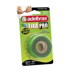 FITA  DUPLA FACE MASSA ACRILICA 19MMX2M FIXA PRO 200 ADELBRAS