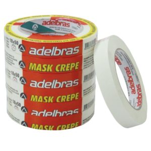 FITA CREPE 18X50METROS MASK 710 PACOTE C/6 ADELBRAS