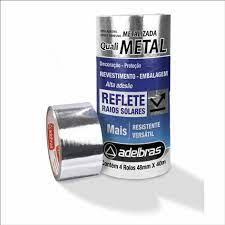 FITA P/EMPACOTAMENTO METALIZADA  QUALITAPE 48MMX40M C/4 ADELBRAS