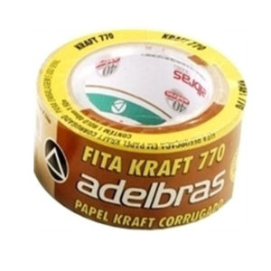FITA ADESIVA PAPEL KRAFT 48MMX50M CORRUGADO  770 ADELBRÁS