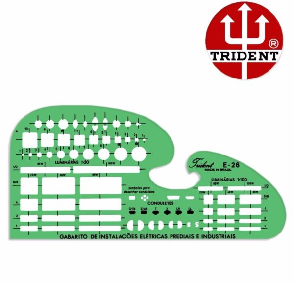 GABARITO ELETRICIDADE E-26 TRIDENT