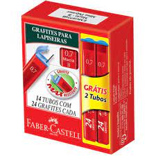 GRAFITE POLYMER 0.7MM B EMG0724B COM 14 TUBOS FABER CASTELL