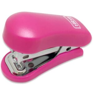 GRAMPEADOR MINI PLÁSTICO COM EXTRATOR G101 ROSA P/12FLS. TILIBRA