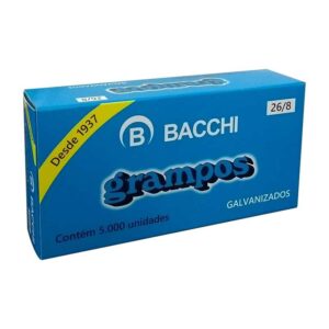 GRAMPO GALVANIZADO 26/8 caixa c/5000 BACCHI