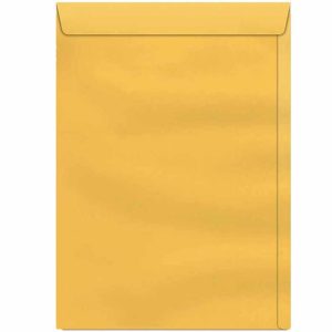 ENVELOPE SACO KRAFT OURO 34 SKO 034 24 X 34 CM 80G CAIXA COM 250 UNIDADES FORONI