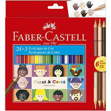 LAPIS DE COR 24+6CORES ECO CARAS CORES FABER CASTELL