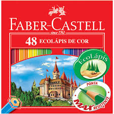 LAPIS DE COR LINHA VERMELHA 48 CORES FABER CASTELL