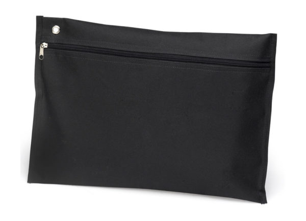 MALOTE C/ZIPER PRETO 35X25CM HORIZONTAL REFLEX