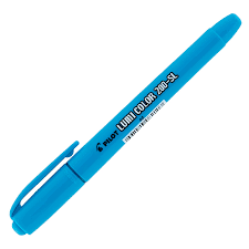 MARCA TEXTO LUMICOLOR AZUL C/12 PILOT