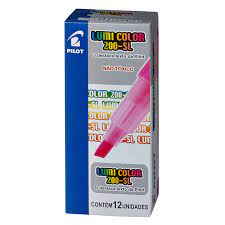 MARCA TEXTO LUMICOLOR ROSA C/12 PILOT