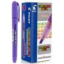MARCA TEXTO LUMICOLOR VIOLETA C/12 PILOT