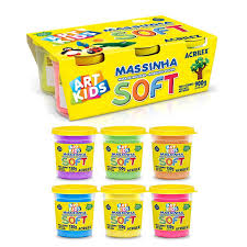 MASSA DE MODELAR POTE 150G 6 CORES  ACRILEX POTE 150G 6 CORES  ACRILEX