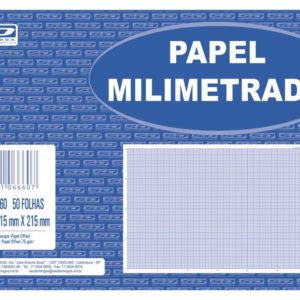 PAPEL MILIMETRADO 50 FLS SÃO DOMINGOS