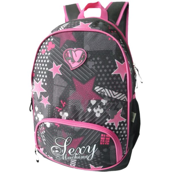 MOCHILA DE COSTAS GRANDE PINK SEXY MACHINE REF. SMM12002U05 SANTINO