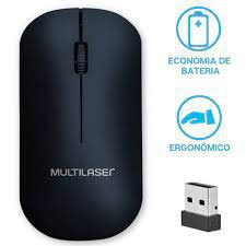 MOUSE USB WIRELESS STANDARD PRETO MO307 MULTILASER - Imagem 4