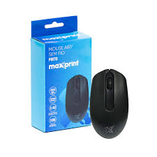 MOUSE USB WIRELESS OPTICO AIRY PRETO MAXPRINT