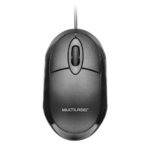 MOUSE 2 BOTOES USB  CLASSIC FULL BLACK  MO300 MULTILASER