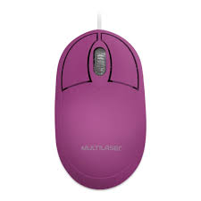 MOUSE 2 BOTOES USB CLASSIC ROSA  MO304MULTILASER