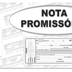 NOTA PROMISSORIA 50FLS. pacote C/20 blocos  SAO DOMINGOS