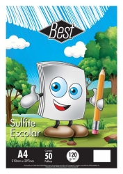 PAPEL SULFITE A-4 120G BRANCO C/50FLS. BEST COPY