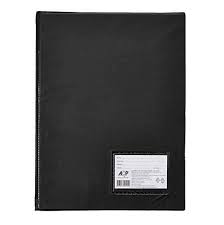 PASTA CATALOGO 50 ENVELOPES C/VISOR PRETA REF.122 ACP