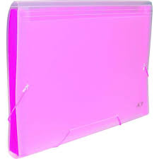 PASTA SANFONADA A-4 1/12 PP MIOLO ROSA REF.1127.RS ACP