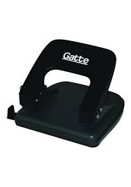 PERFURADOR DE PAPEL METALICO 02 FUROS PRETO 11.106 P/22 FLS. GATTE