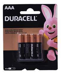 PILHA ALCALINA PALITO AAA 1,5V C/4 DURACELL