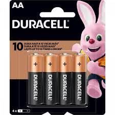 PILHA ALCALINA PEQUENA AA 1,5V C/4 DURACELL