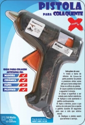 PISTOLA P/ COLA QUENTE SILICONE PEQUENA MAKE +