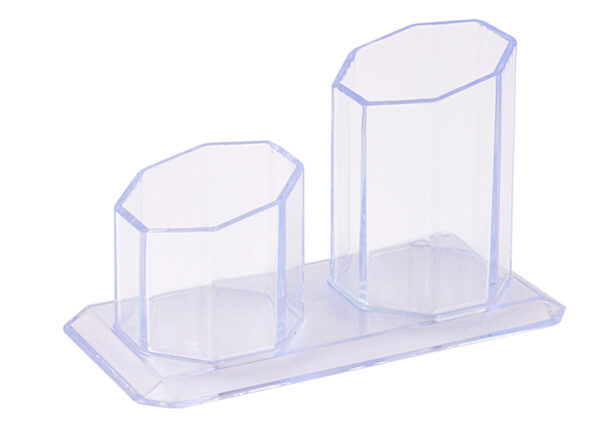 PORTA CANETA/CLIPS PLÁSTICO CRISTAL REF10250034 WALEU