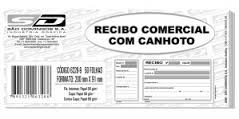 RECIBO COMERCIAL COM CANHOTO 50FOLHAS PACOTE C/20 BLOCOS SAO DOMINGOS