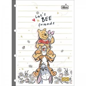 CADERNO P/FICHARIO POOH 80 FOLHAS TILIBRA