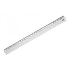 REGUA PLASTICA TRANSPARENTE CRISTAL 30CM PACOTE C/25 REF. 30 WALEU