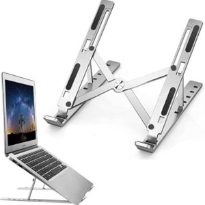 SUPORTE DE NOTEBOOK EM ALUMINIO 7 NIVEIS ERGONOMICO DOBRAVEL 10"–17" AM