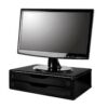 SUPORTE PARA MONITOR 2GAVETAS MDF 39X26X12CM BLACK 3346 SOUZA - Image 2