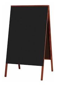 QUADRO AVISO PROPAGANDA NEGRO 70X50CM 2 FACES SOUZA