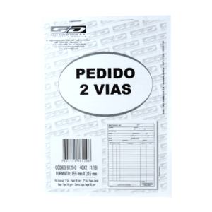 TALAO DE PEDIDO 1/18 2VIAS 40X2FOLHAS C/20 BLOCOS SAO DOMINGOS