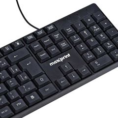 TECLADO USB 2.0 EASY OFFICE PRETO MAXPRINT - Imagem 3