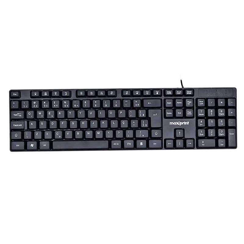 TECLADO USB 2.0 EASY OFFICE PRETO MAXPRINT