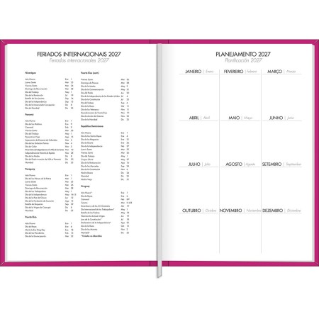 AGENDA ANUAL 2027 NAPOLI EXECUTIVA COSTURADA DIÁRIA FEMININA 352PG. TILIBRA - Imagem 2