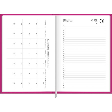 AGENDA ANUAL 2027 NAPOLI EXECUTIVA COSTURADA DIÁRIA FEMININA 352PG. TILIBRA - Imagem 3