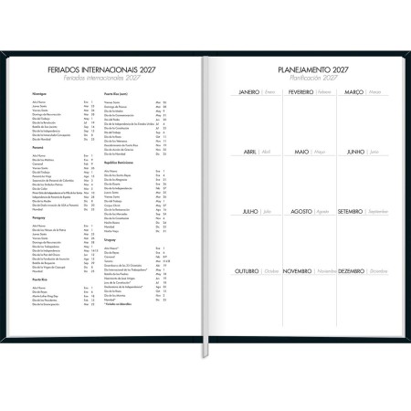 AGENDA ANUAL 2027 NAPOLI EXECUTIVA COSTURADA DIÁRIA 352PG. TILIBRA - Imagem 2