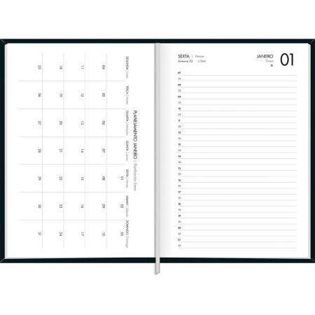 AGENDA ANUAL 2027 NAPOLI EXECUTIVA COSTURADA DIÁRIA 352PG. TILIBRA - Imagem 3