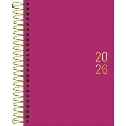 AGENDA EXECUTIVA NAPOLI 2026 ESPIRAL DIÁRIA FEMININA 12,9X18,7CM TILIBRA