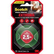 FITA DUPLA FACE FIXA FORTE FIXAÇÃO EXTREMA 12MMX1,4M SCOTCH 3M