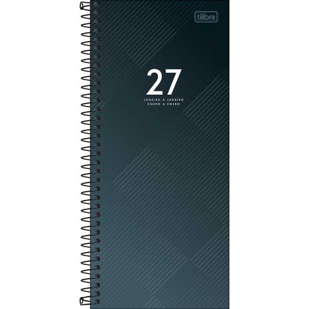 AGENDA ANUAL 2027 COMERCIAL IDEALE ESPIRAL 119X275MM 416PG. TILIBRA - Imagem 2