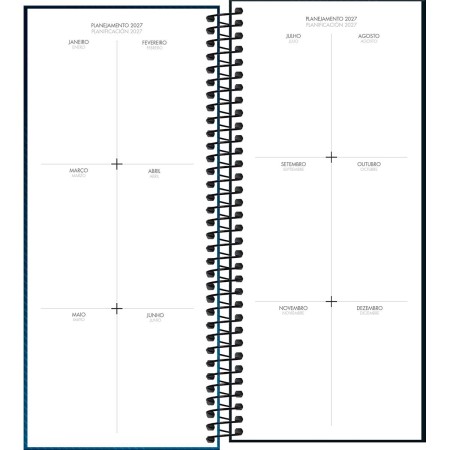AGENDA ANUAL 2027 COMERCIAL IDEALE ESPIRAL 119X275MM 416PG. TILIBRA - Imagem 4